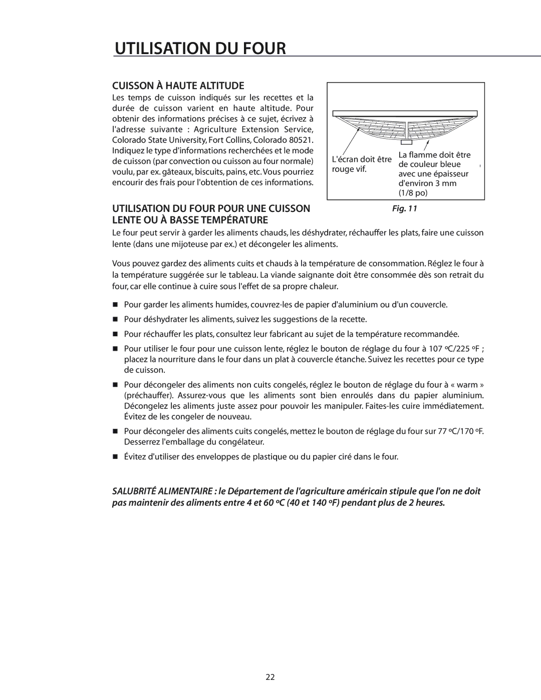 DCS CS-364GD, RGS-486GL, RGS-484GG, RGS-305, RGS-485GD, RGS-364GD, RGS-364GL, RGS-366, RGS-486GD manual Cuisson À Haute Altitude 