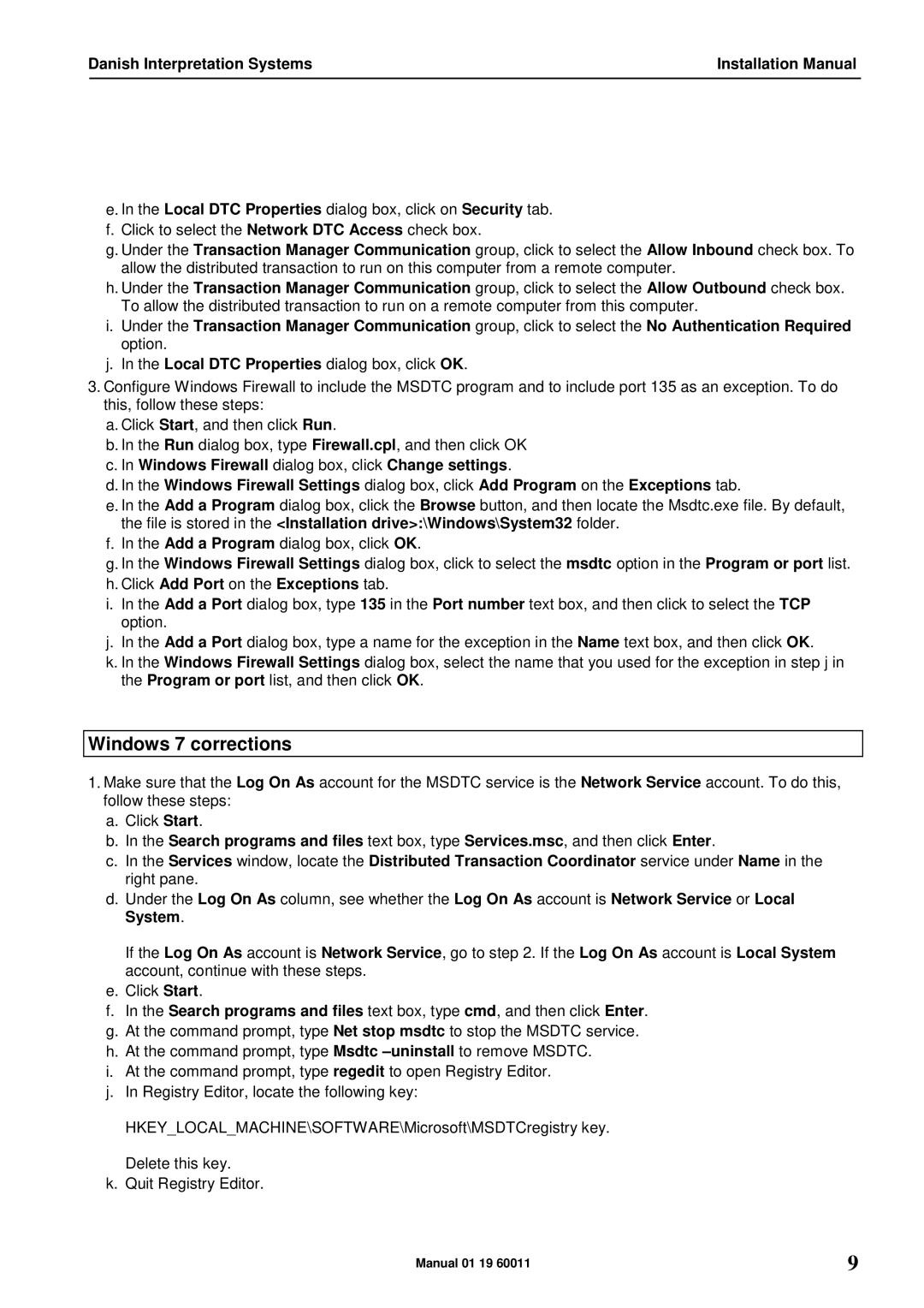 DCS SW 6000 installation manual Windows 7 corrections 