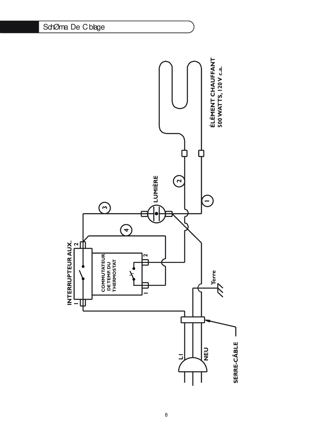 DCS WD-30-BL manual Schéma De Câblage 