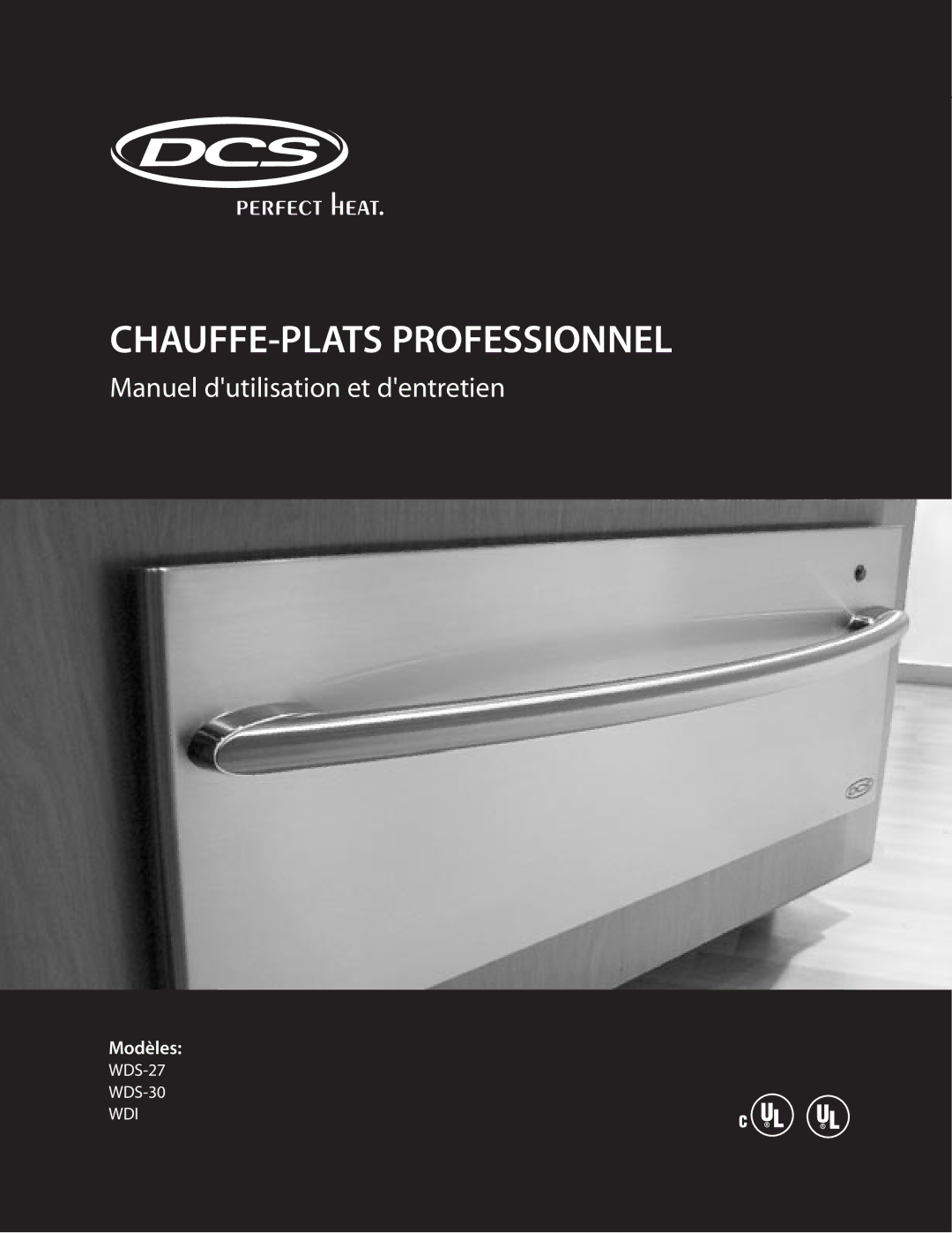 DCS WDS-30, WDI, WDS-27 manual CHAUFFE-PLATS Professionnel 