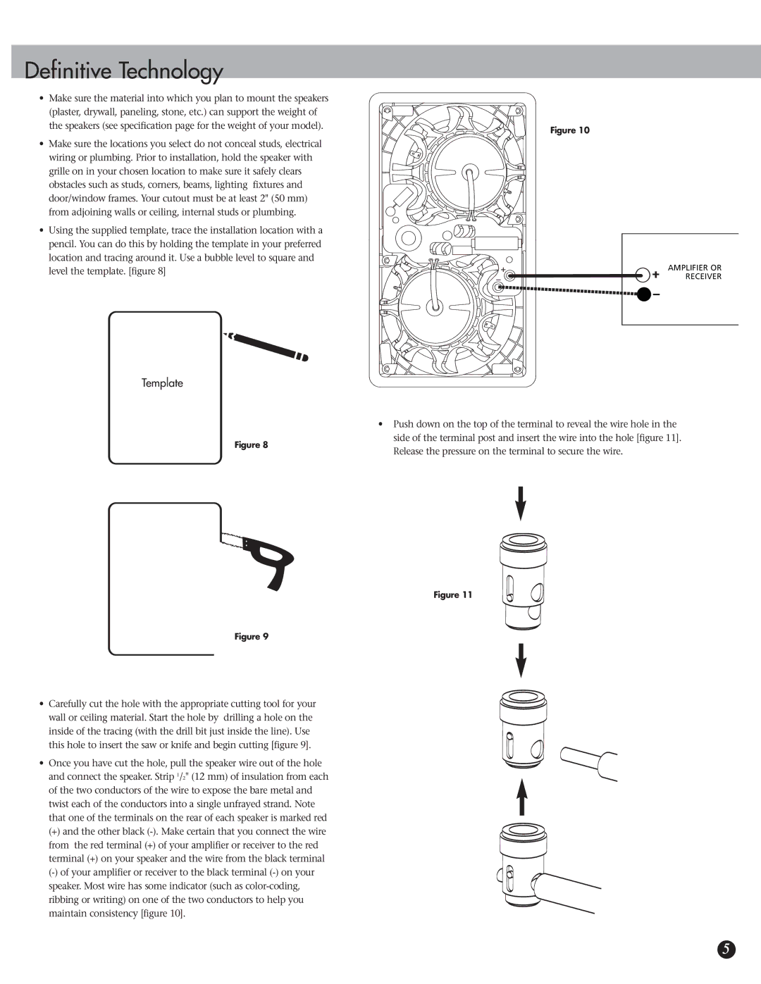 Definitive Technology Di 5.5BPS owner manual Template 