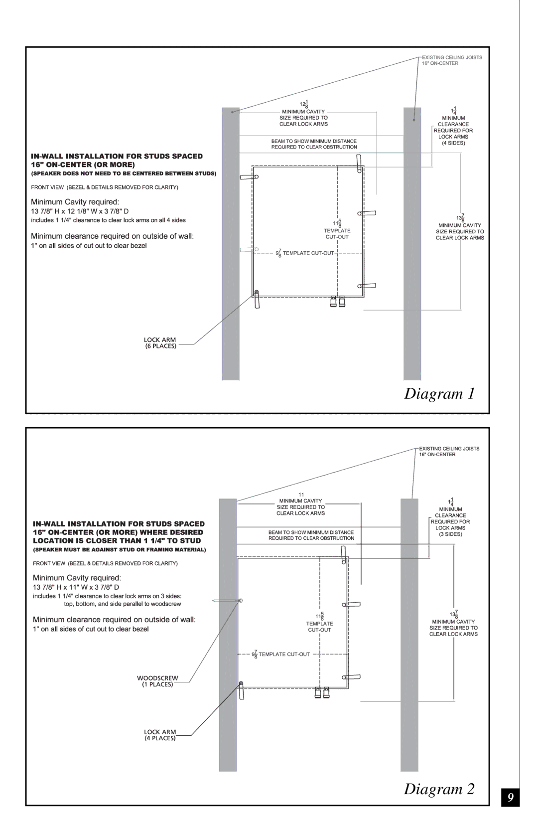 Definitive Technology RSS II owner manual Diagram 