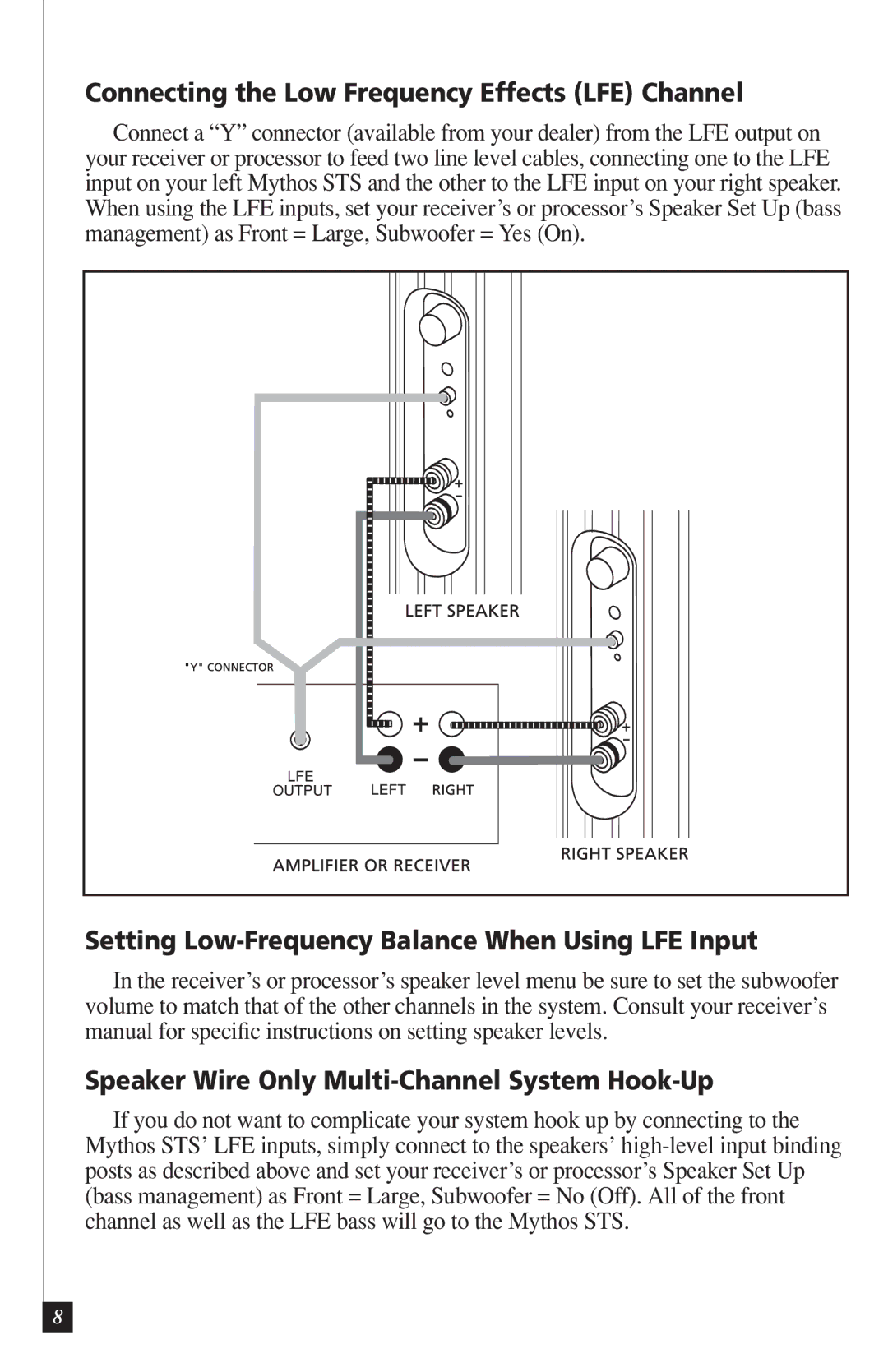 Definitive Technology Mythos STS SuperTower Loudspeaker with Built-In Powered Subwoofer, VEIB owner manual 