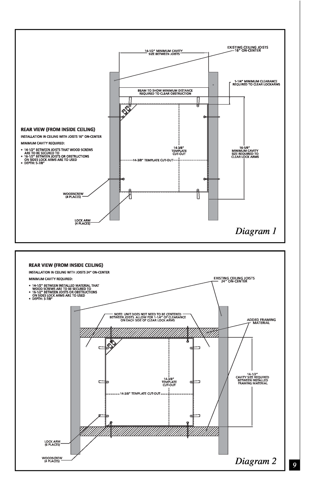 Definitive Technology UIW RCS II owner manual Diagram 