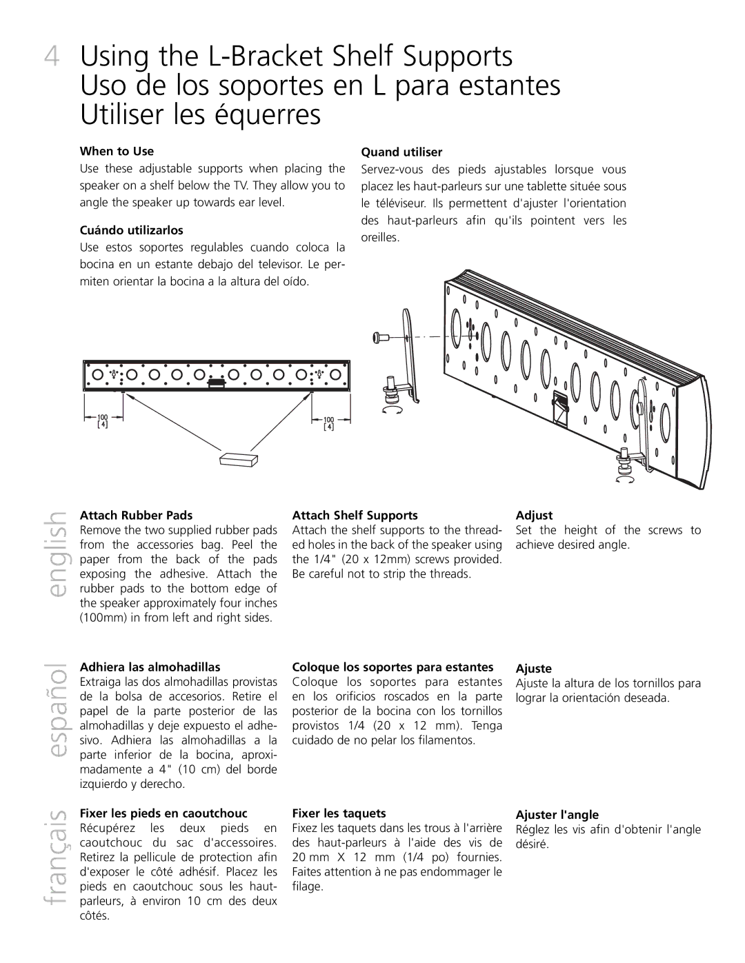 Definitive Technology XTR-SSA5 owner manual English 