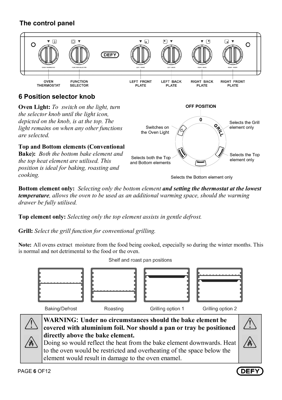 Defy Appliances 621 Kitchenmaster manual #$%$&5 