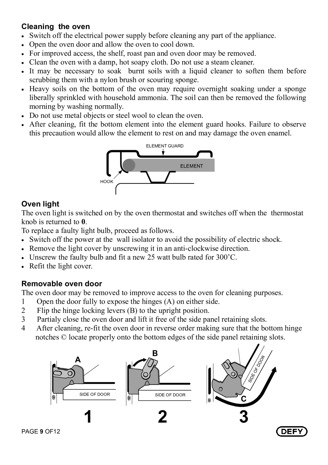 Defy Appliances 621 Kitchenmaster manual ?102 