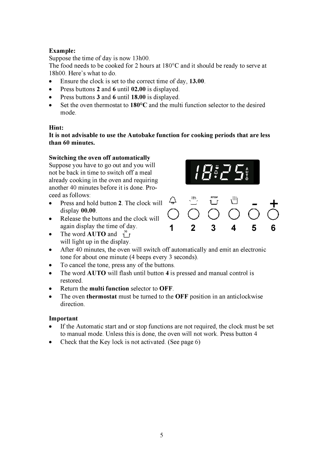 Defy Appliances 735 MF, 731 MF owner manual Example, Again display the time of day Word Auto 