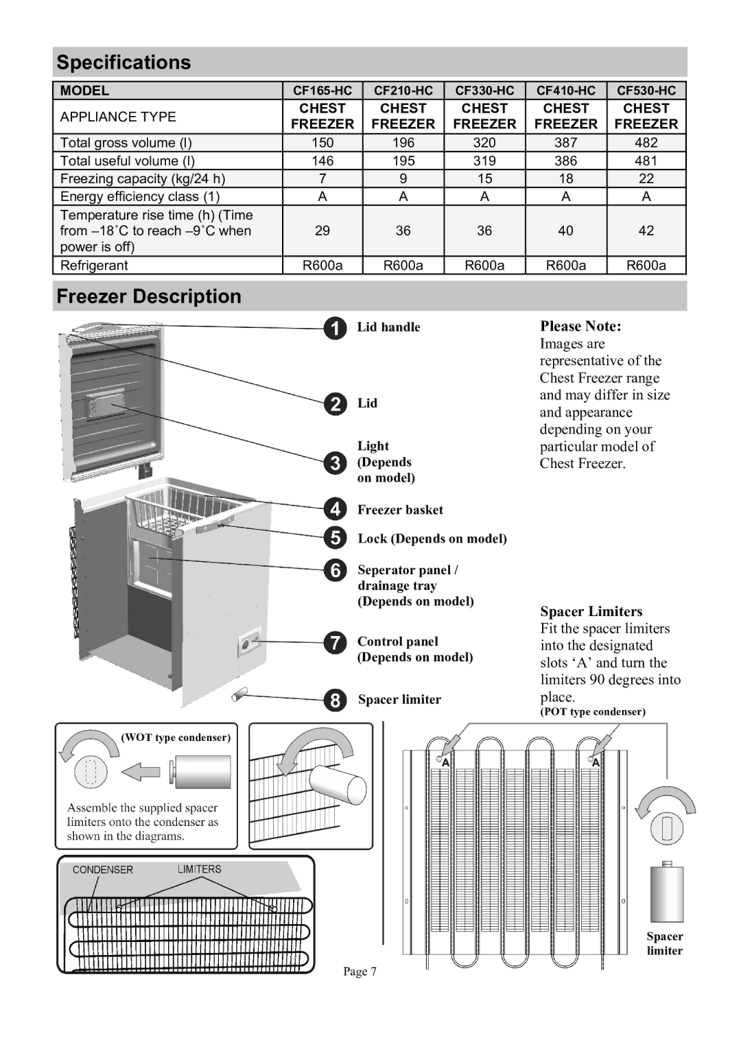 Defy Appliances CF165, CF330, CF530, CF410, CF210 manual 88=!58 