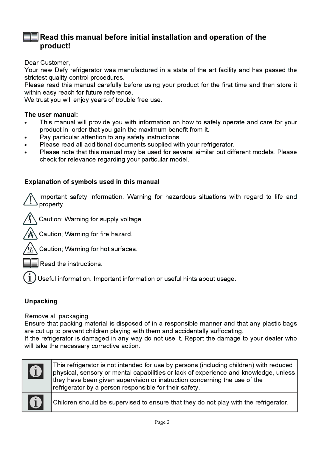 Defy Appliances D50158, D50183 manual +&**0*$&% +,1&2 