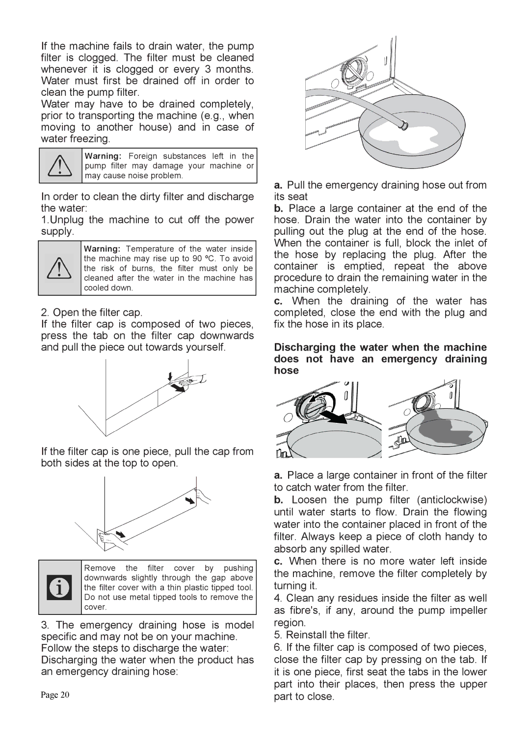 Defy Appliances DAW370, DAW369 user manual 