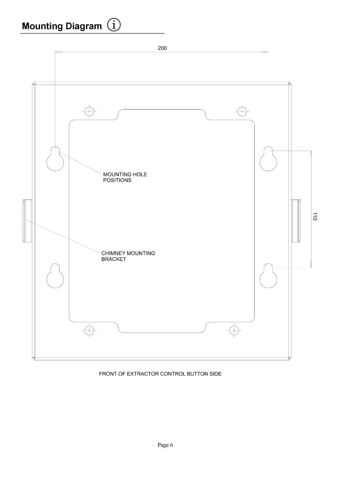 Defy Appliances DCH309 manual Mounting Diagram 