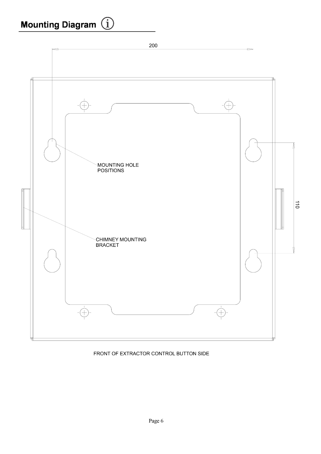 Defy Appliances DCH309 manual Mounting Diagram, Page 