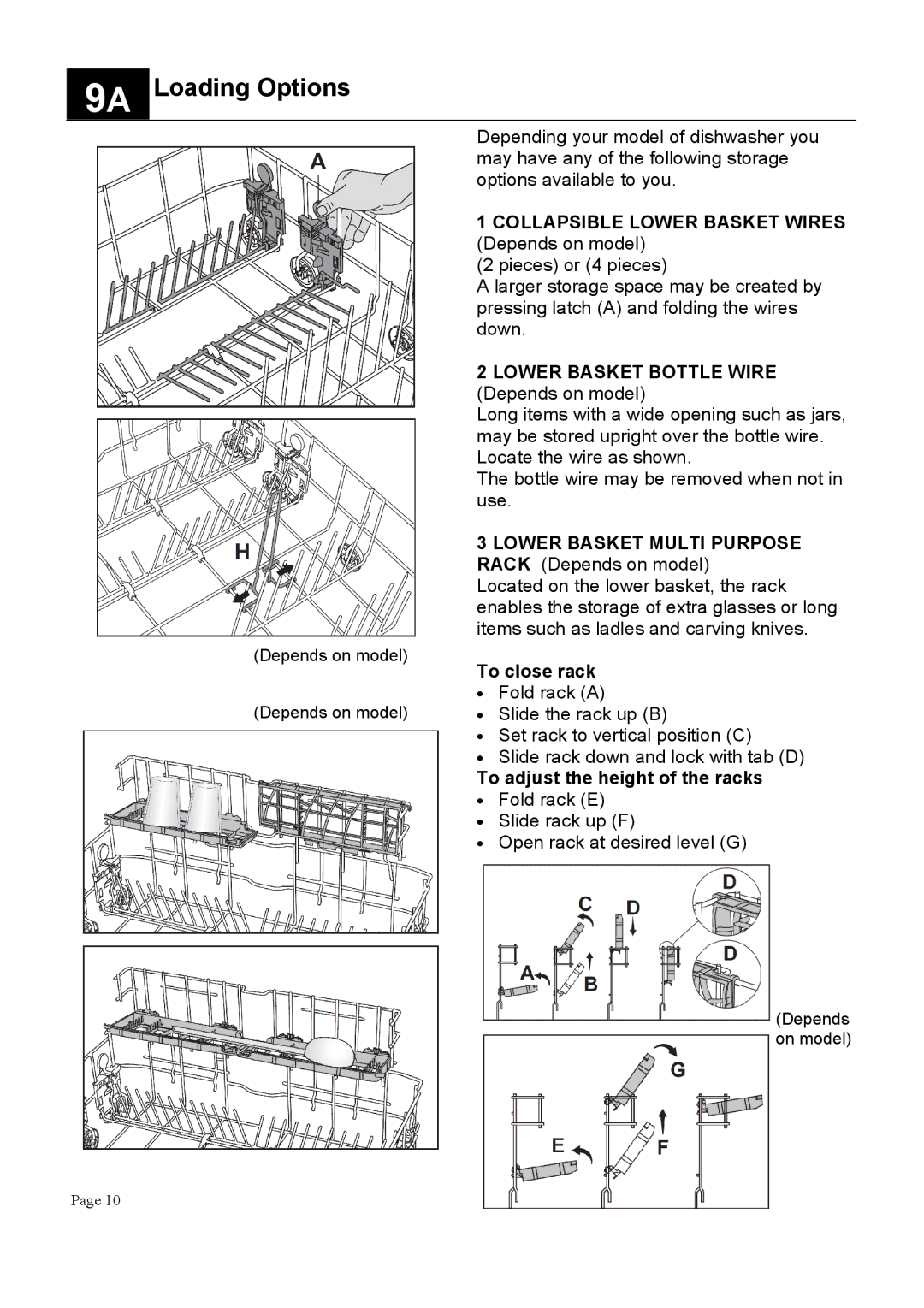 Defy Appliances DDW174, DDW173 manual $1$.C0 