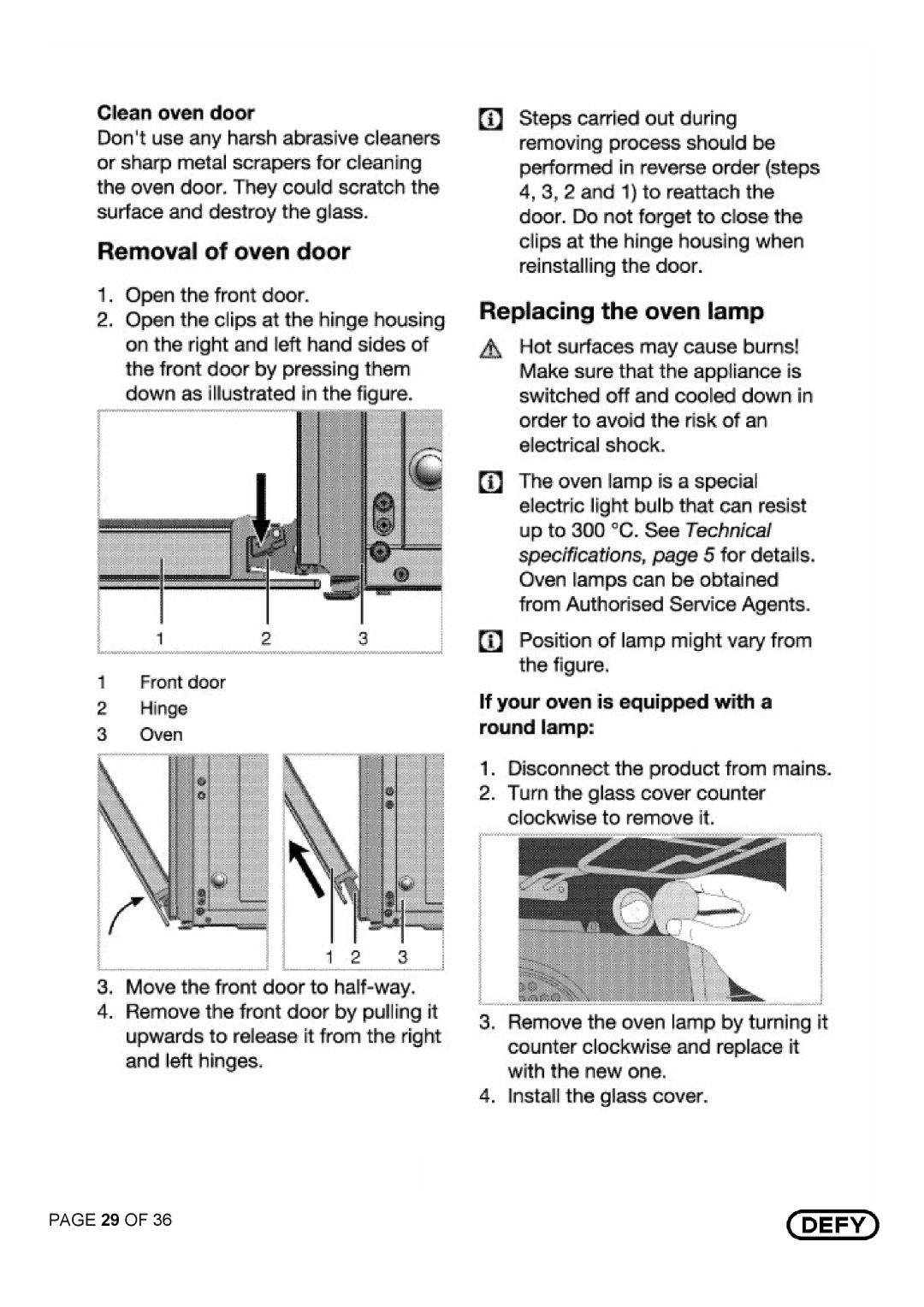 Defy Appliances DGS 125 AND DGS 126 manual 