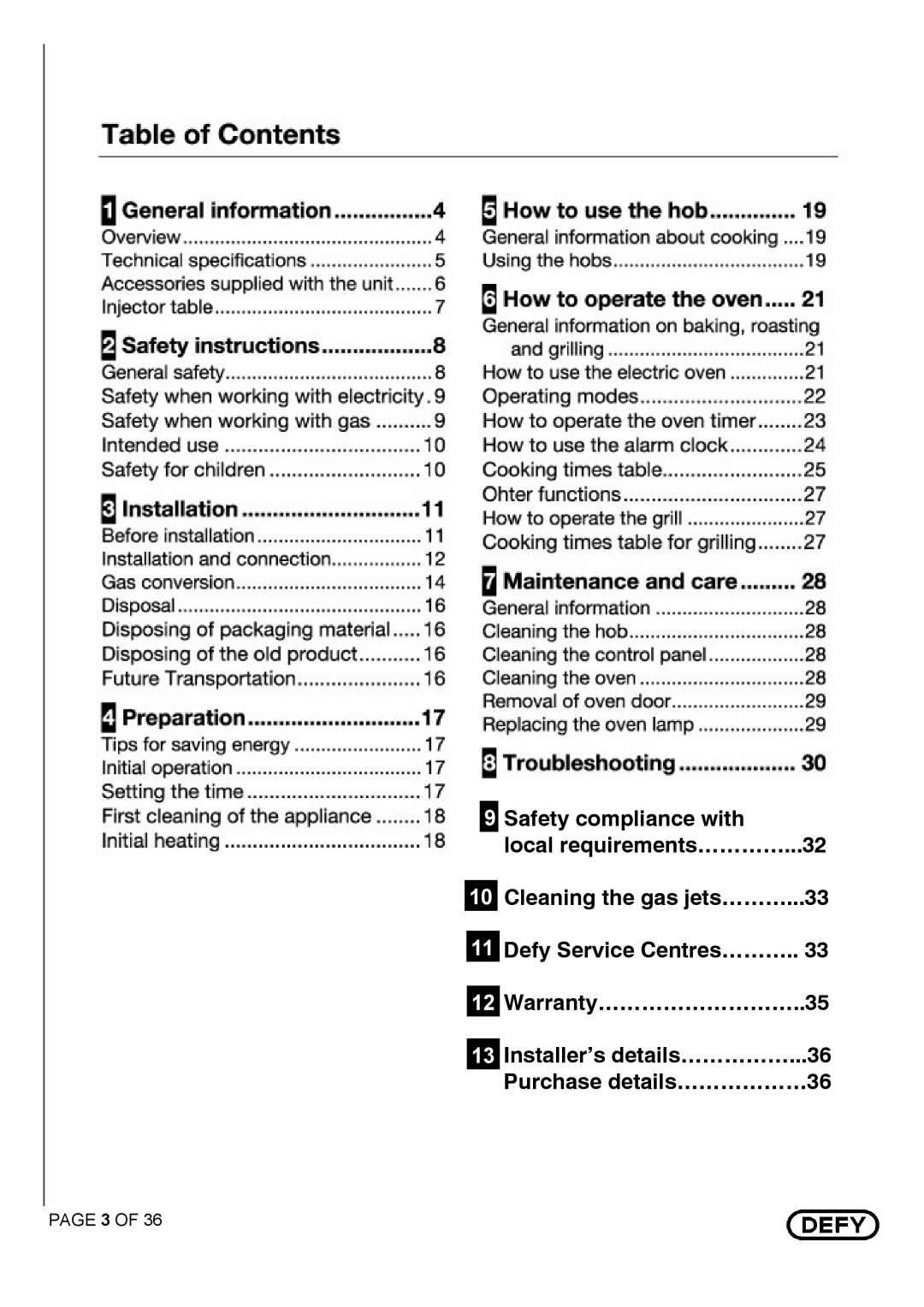 Defy Appliances DGS 125 AND DGS 126 manual $ # 