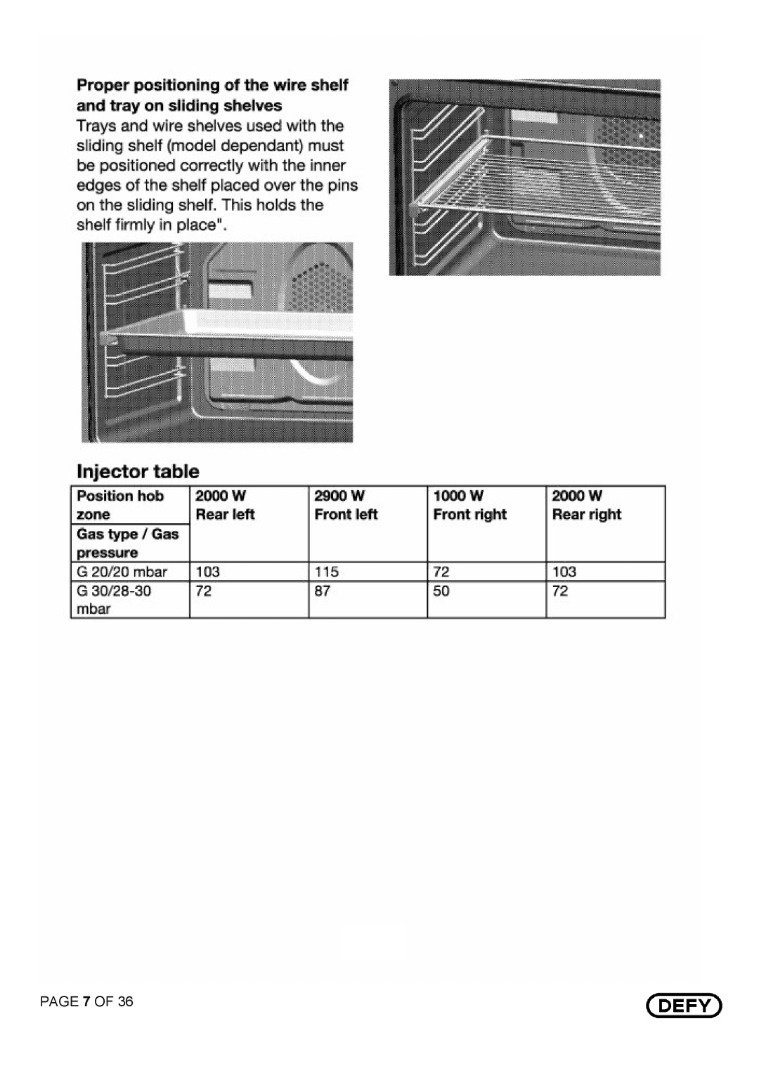 Defy Appliances DGS 125 AND DGS 126 manual 