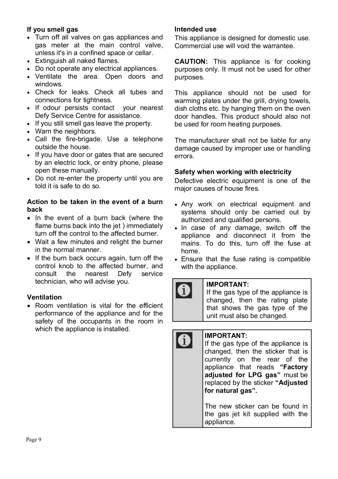 Defy Appliances DGS160, DGS159 manual $++3#, #4!&-3-4+, #0&#+3#,C 