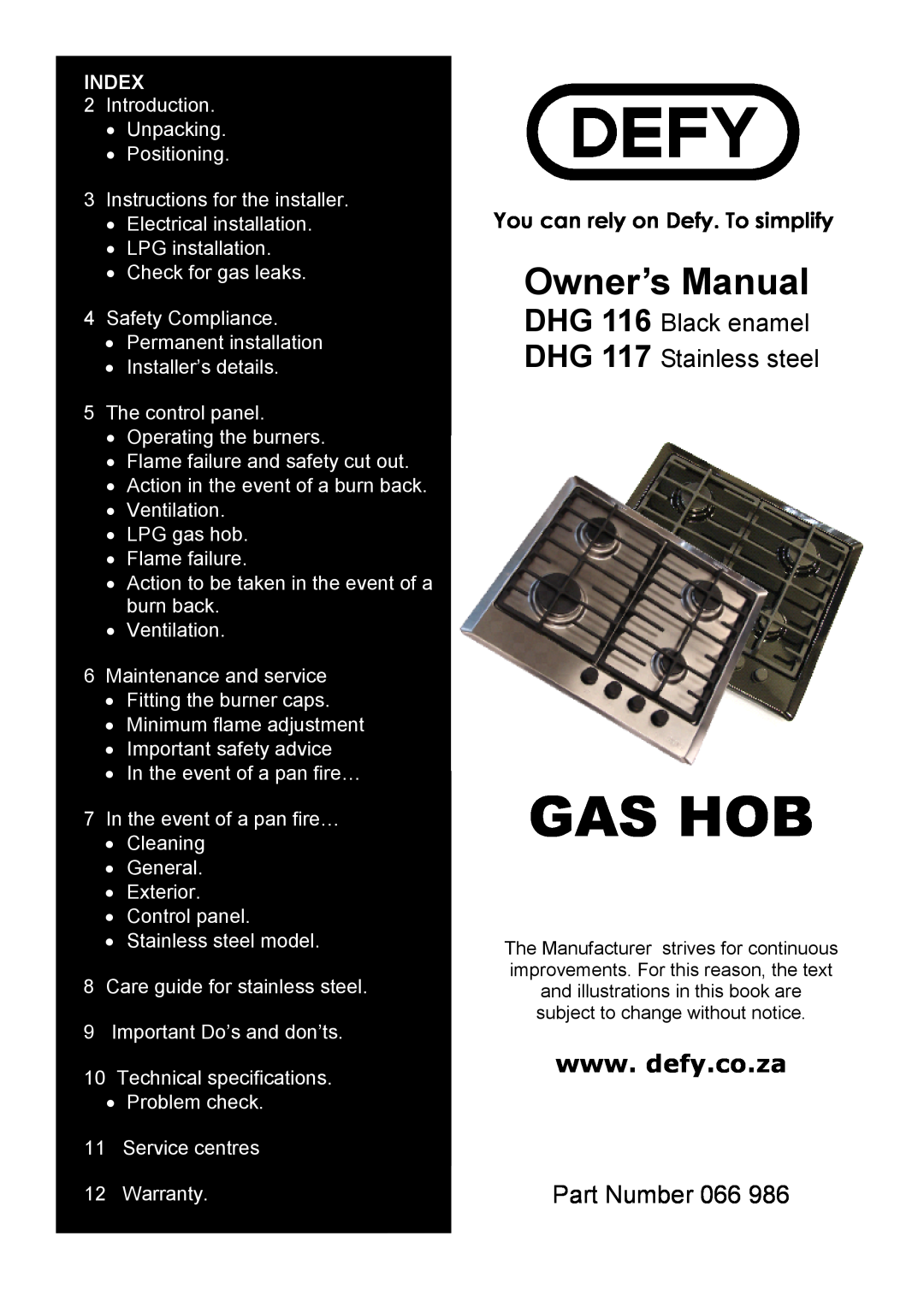 Defy Appliances DHG 117, DHG 116 manual ##$%#, 3 4 +, $700 