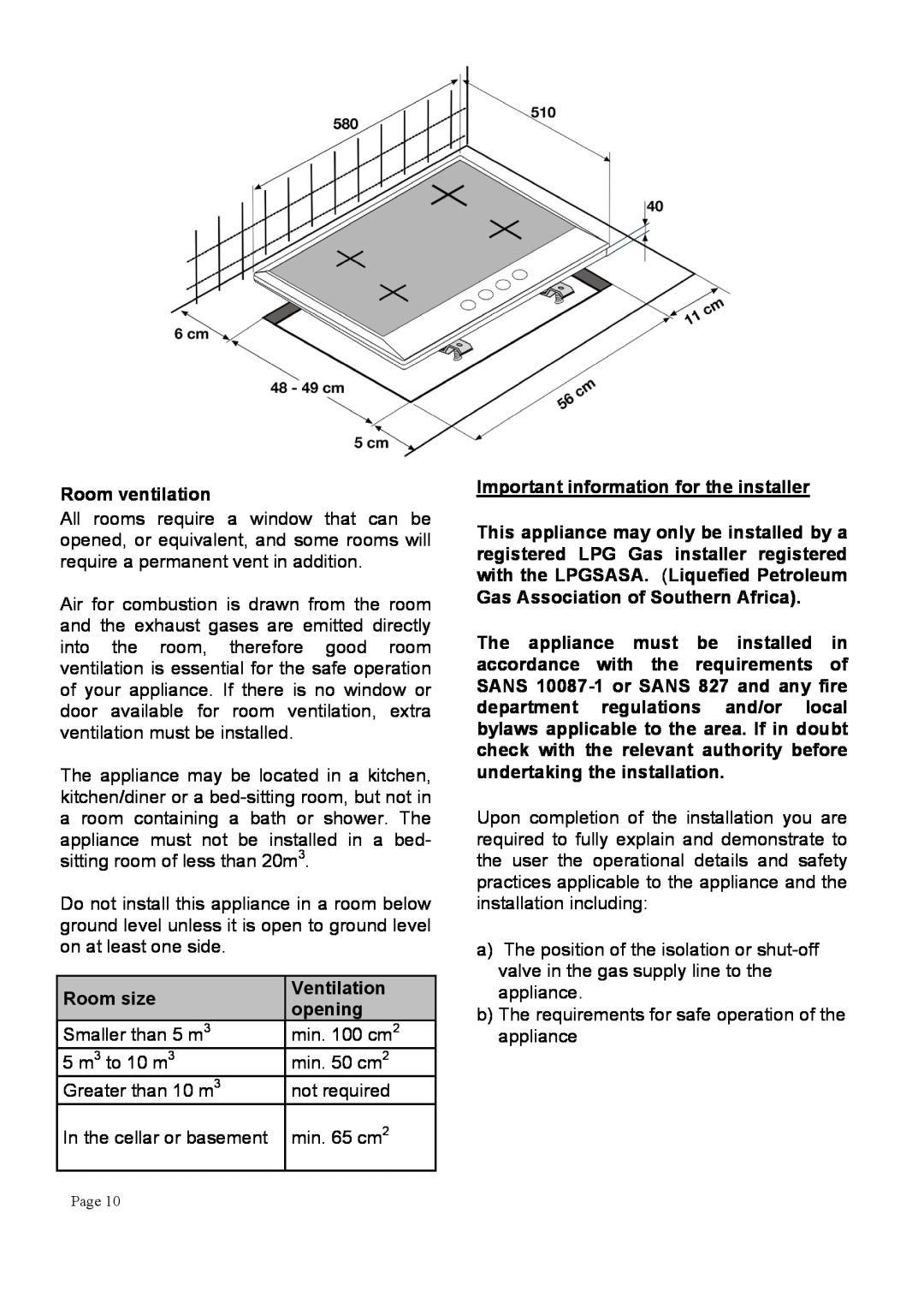 Defy Appliances DHG118/DHG119 manual #6, #$ %&&, %#&, %&3,+&**%, A, C3!$123 