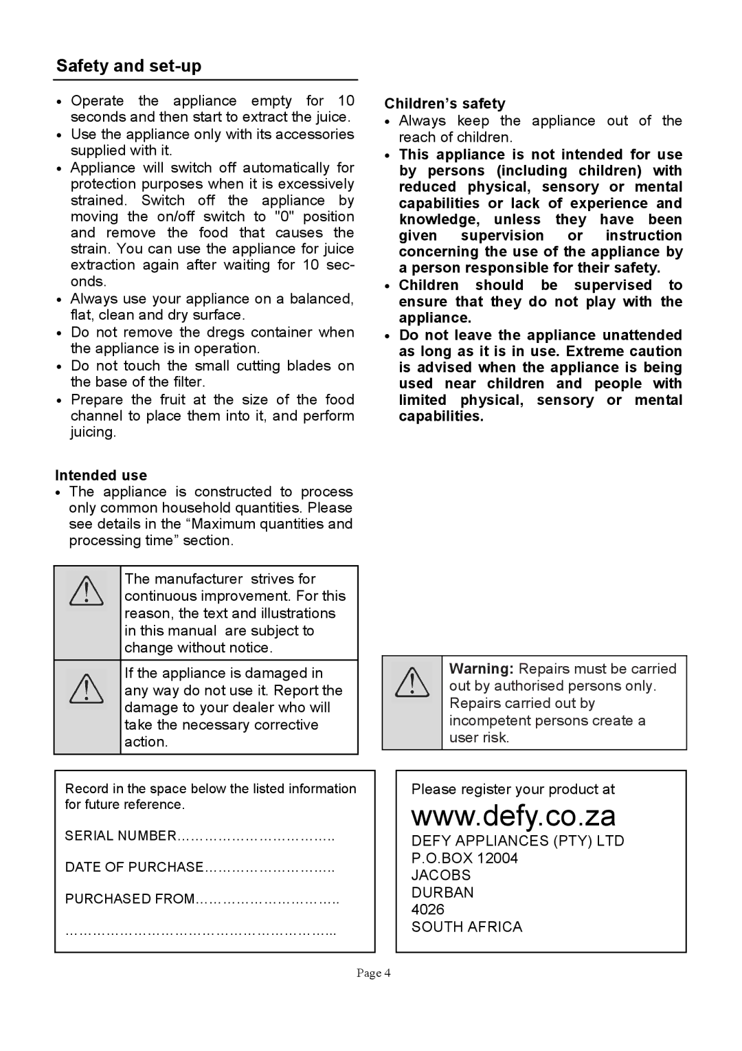 Defy Appliances JE210 manual #1*0? 017 ?*E1%C1 