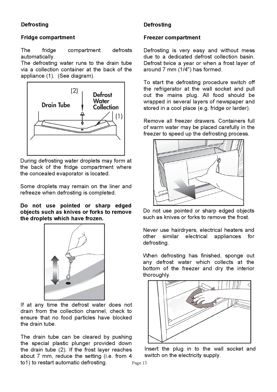 Defy Appliances K50199, K50233 manual #1+ 