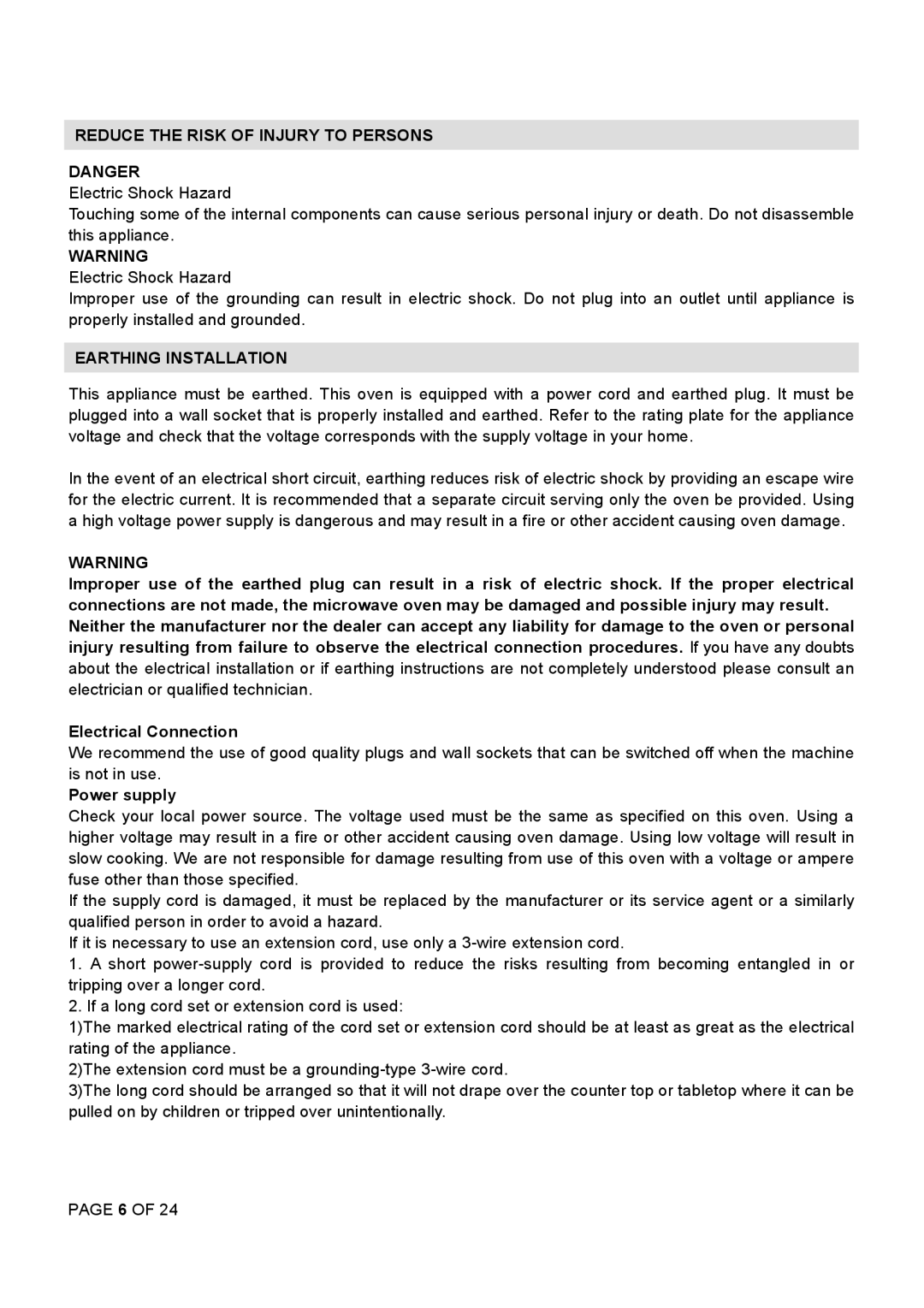 Defy Appliances MWG 2822 manual =455,-/5, +8847 