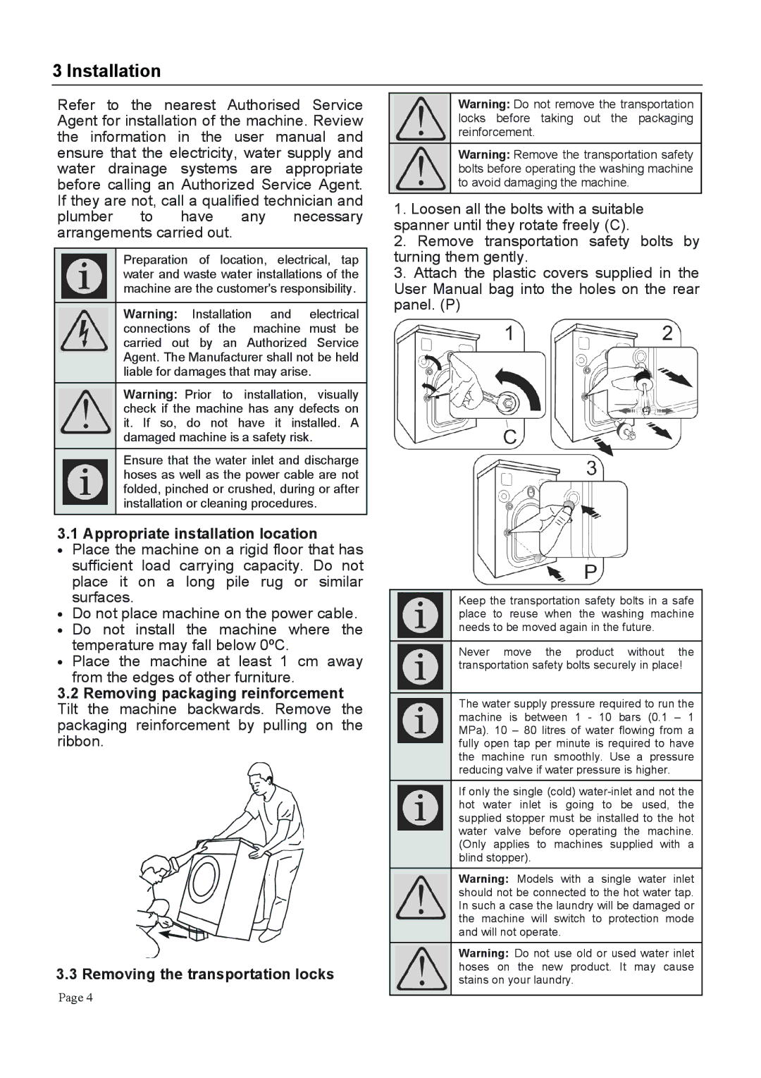 Defy Appliances WCY 81233 MLCM manual #///$ 