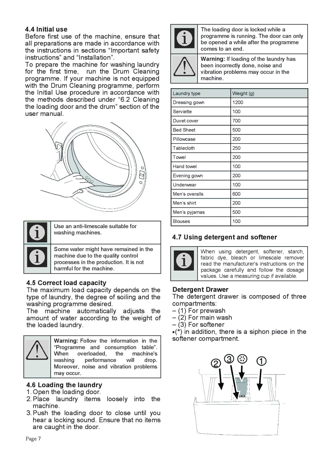 Defy Appliances WCY71032LM, WCY71032LW manual D374 