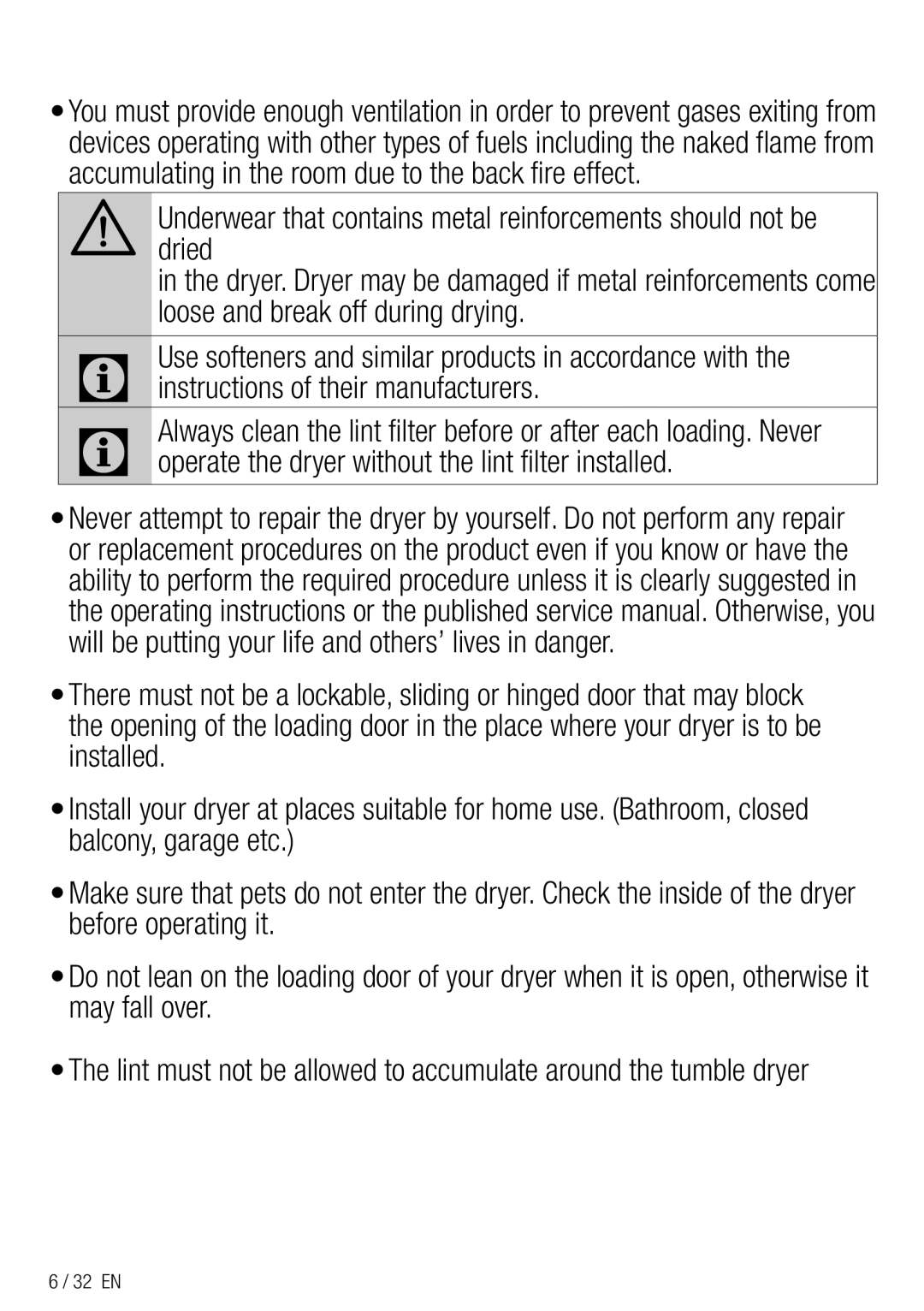 DEFY TUMBLE DRYER DPY 8504 CGM manual Important instructions for safety and environment 