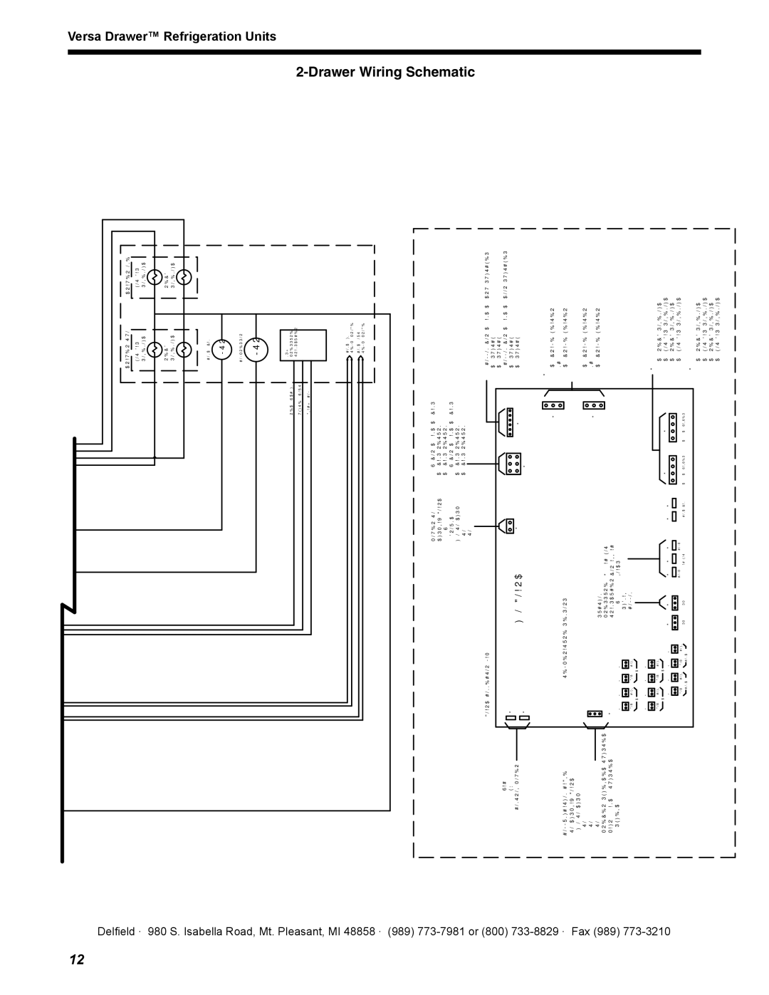 Delfield 18600VD manual Drawer Wiring, 7981 or 