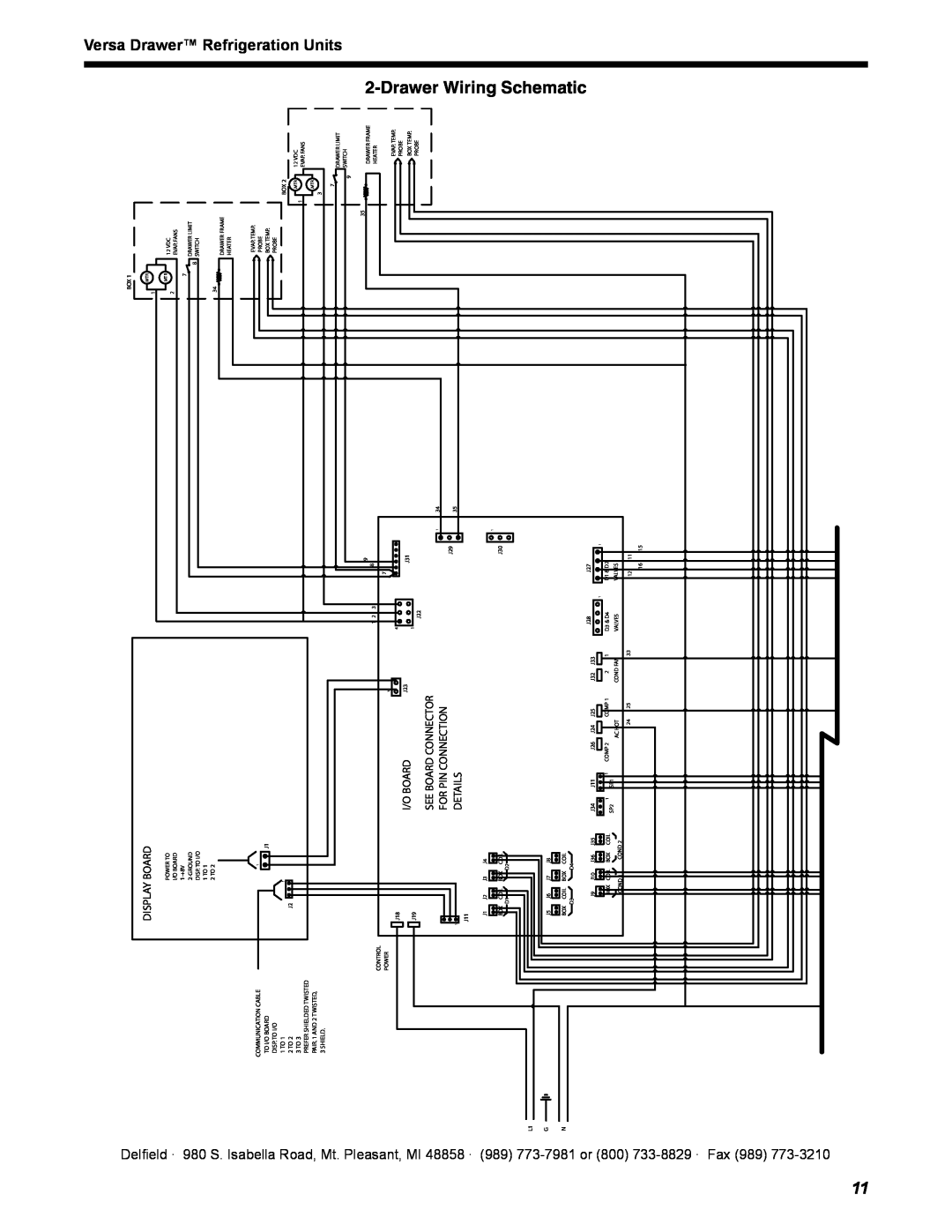 Delfield 18600VD manual Wiring, Drawer, Units, Schematic, Versa, Refrigeration, $%4!,3 