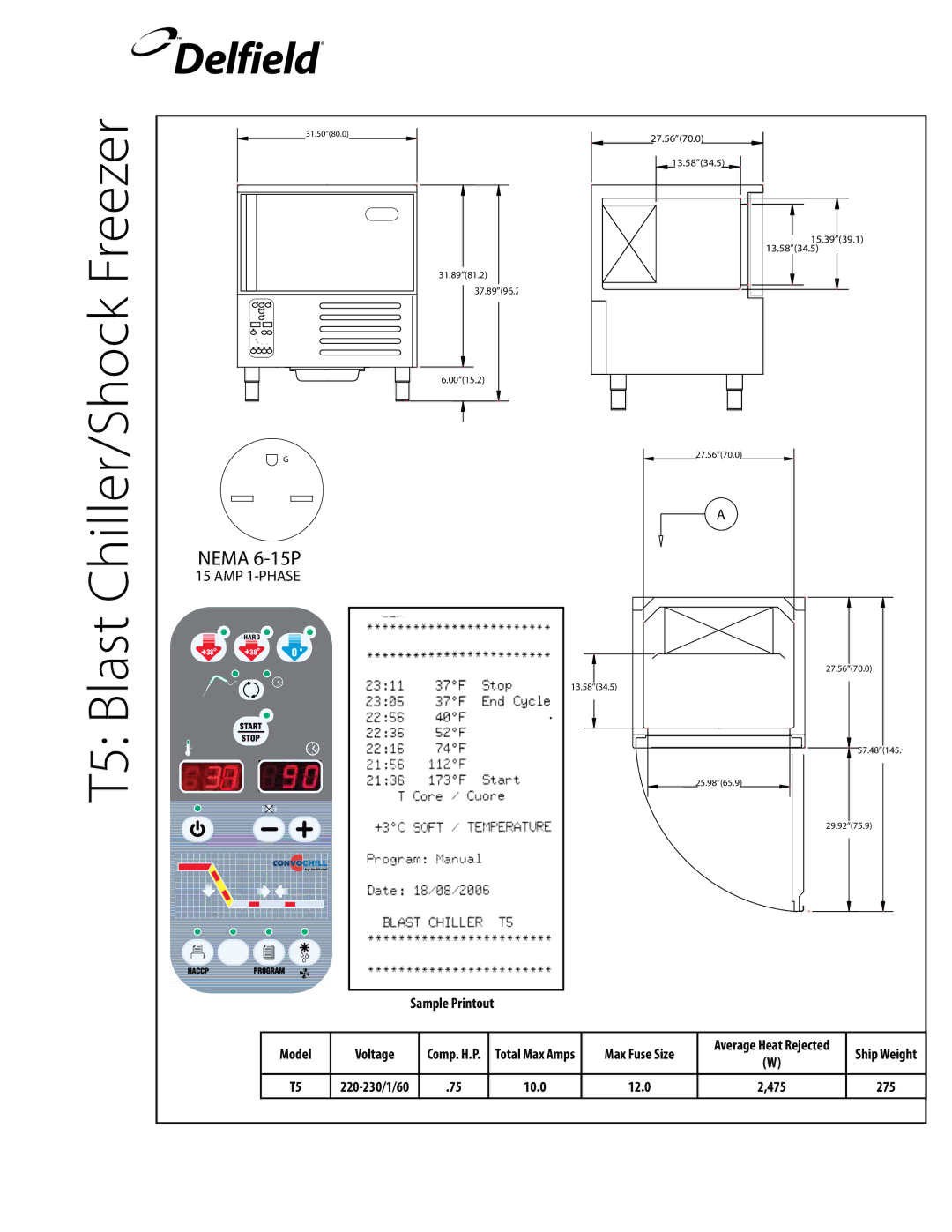 Delfield T24C, T20C, T40, T14D manual T5 Blast 