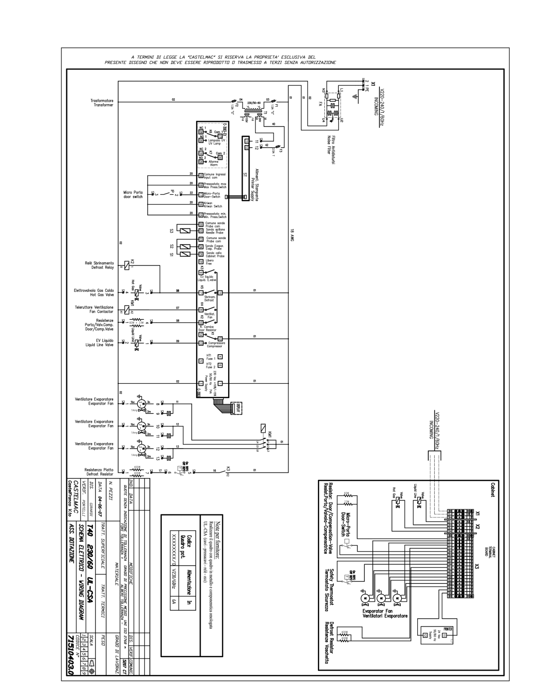 Delfield T20C, T40, T5, T24C, T14D manual 