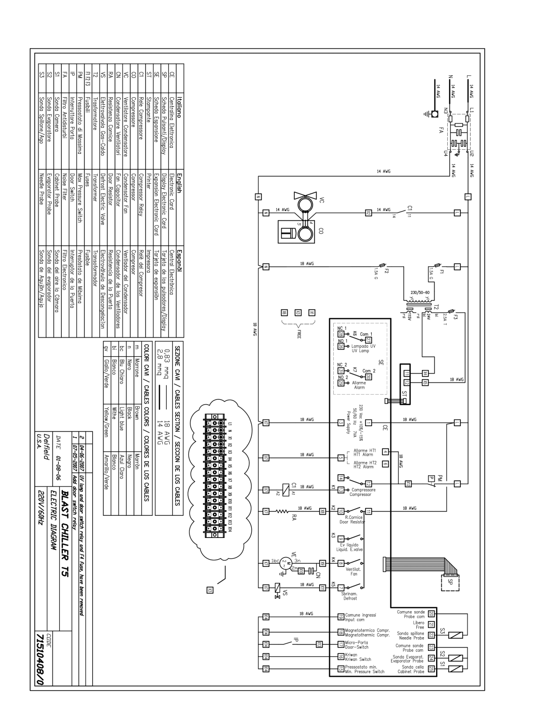 Delfield T40, T20C, T5, T24C, T14D manual 