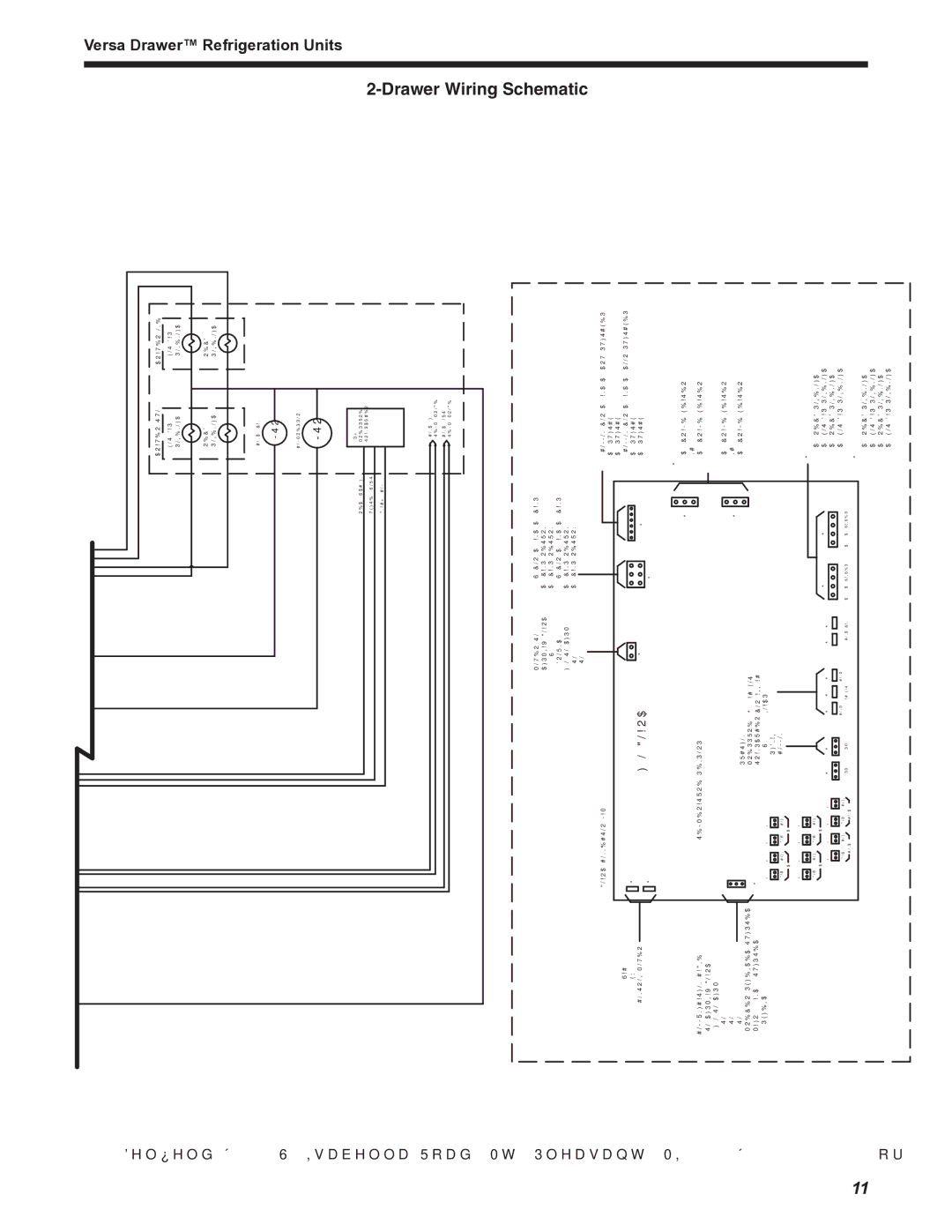 Delfield Versa Drawer operation manual Drawer Wiring, 7981 or 