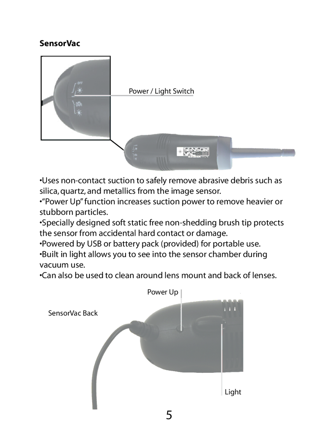 Delkin Devices SensorScope System manual SensorVac 