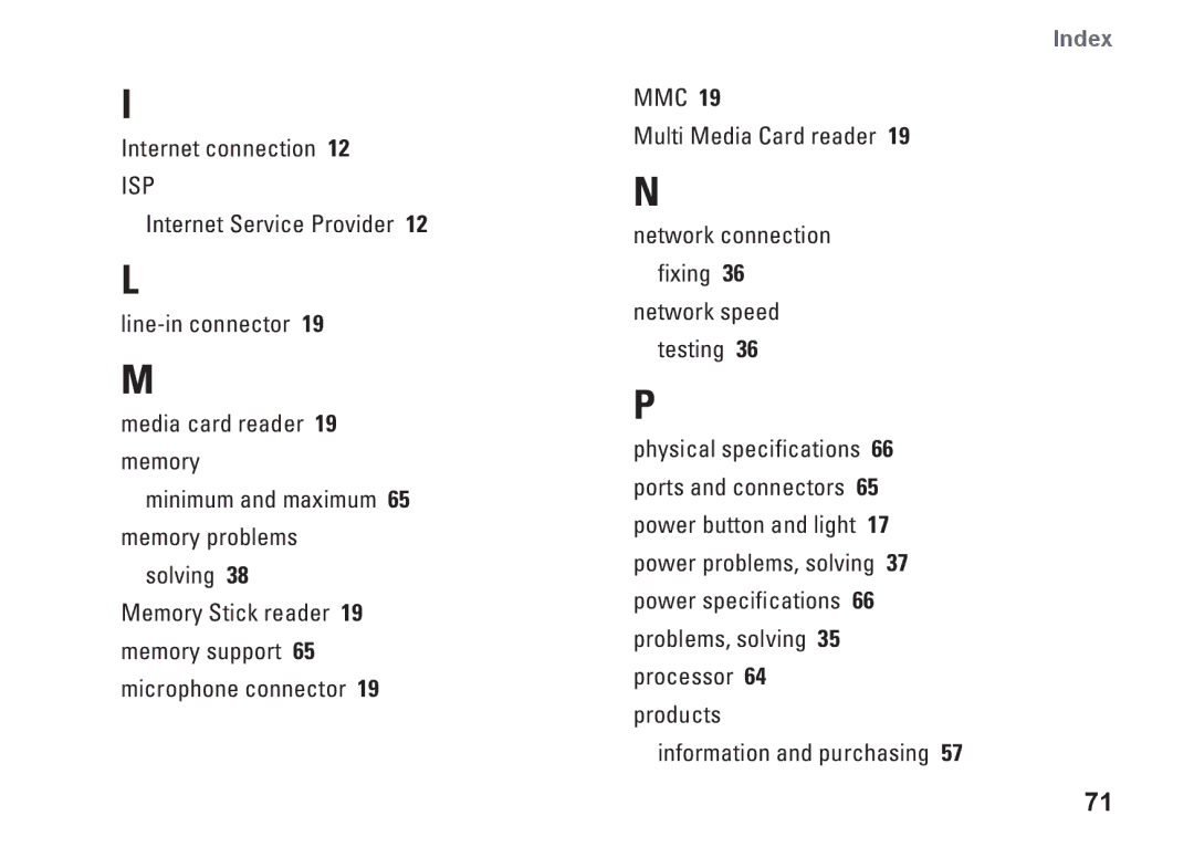 Dell W01B001, 0DTN4TA00 setup guide Isp 