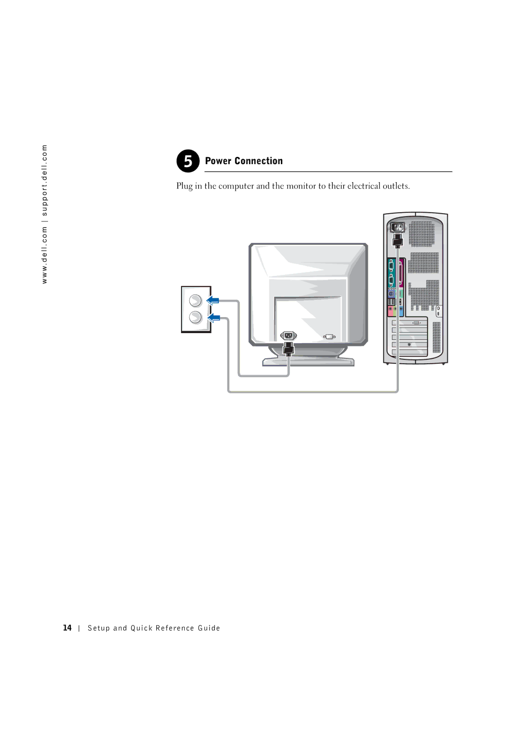 Dell 0G475 manual Power Connection 