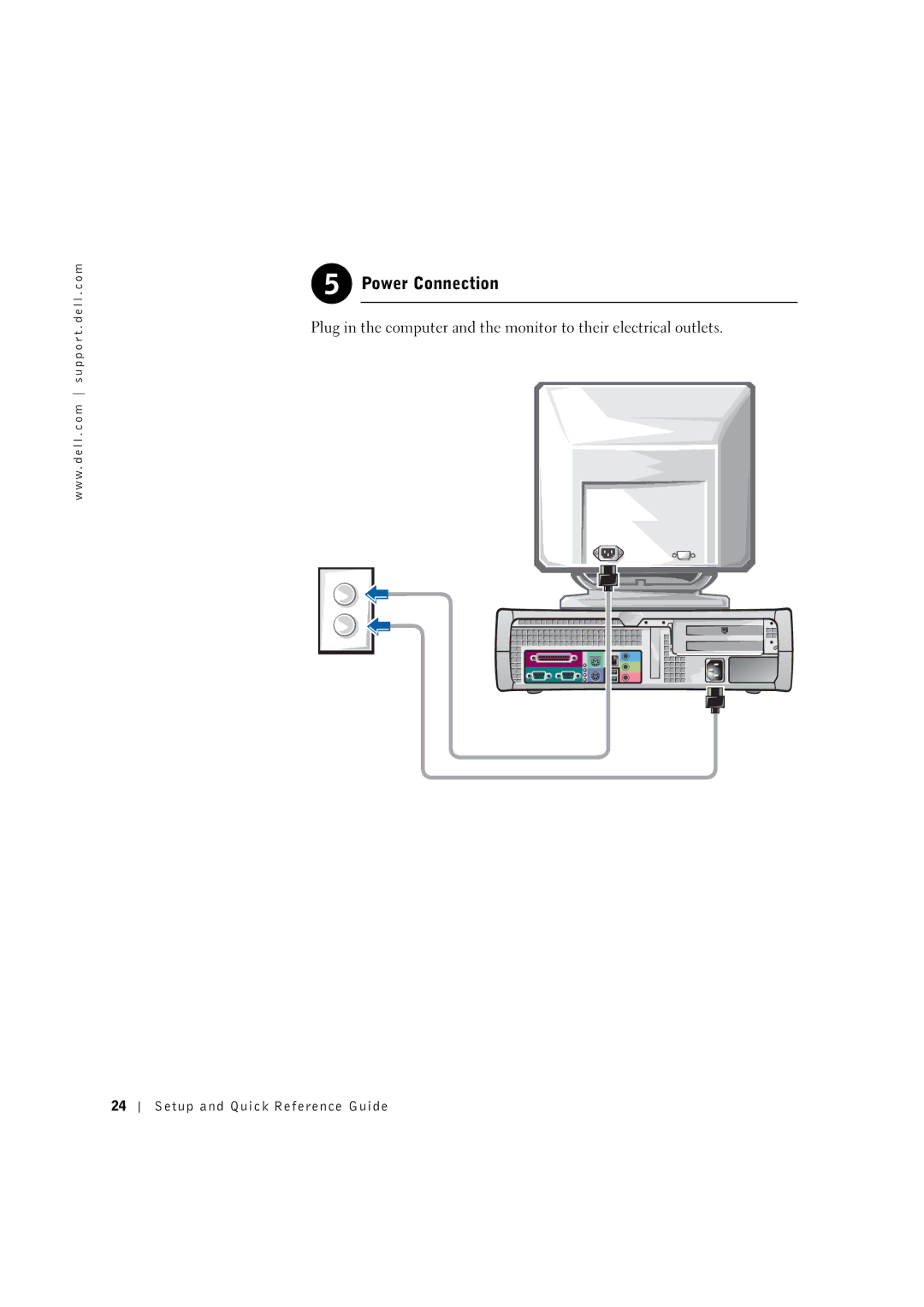 Dell 0G475 manual Power Connection 