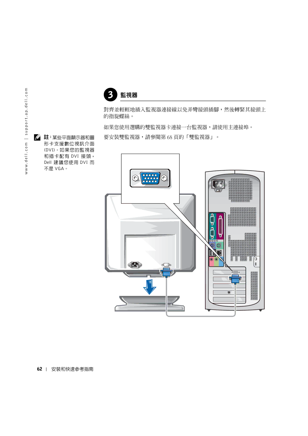 Dell 0G475 manual 監視器 