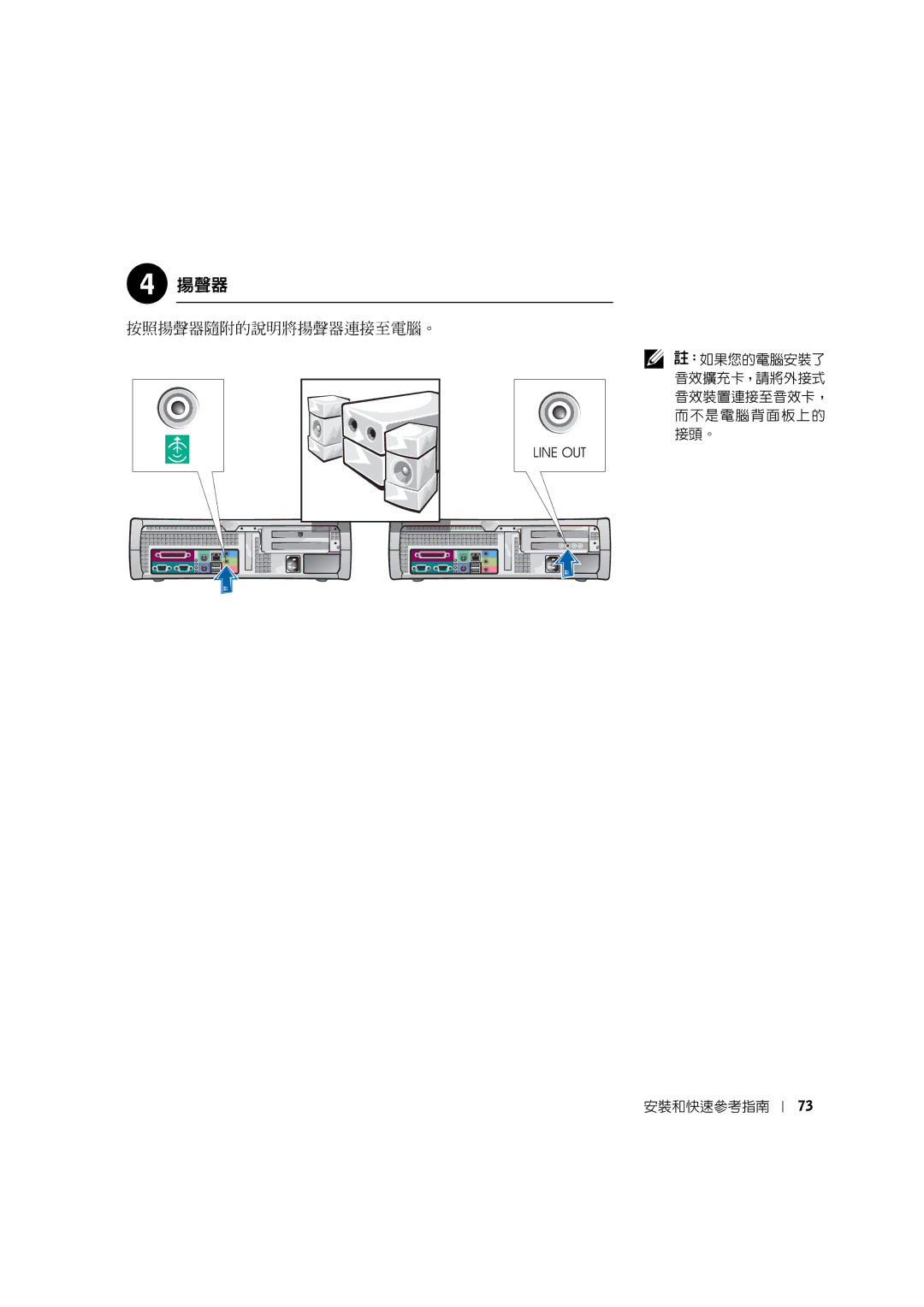 Dell 0G475 manual 揚聲器 