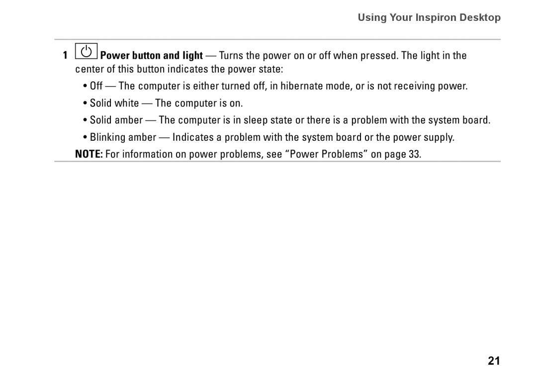 Dell D02U001, 0H4MWDA00, D02U002 setup guide Using Your Inspiron Desktop 