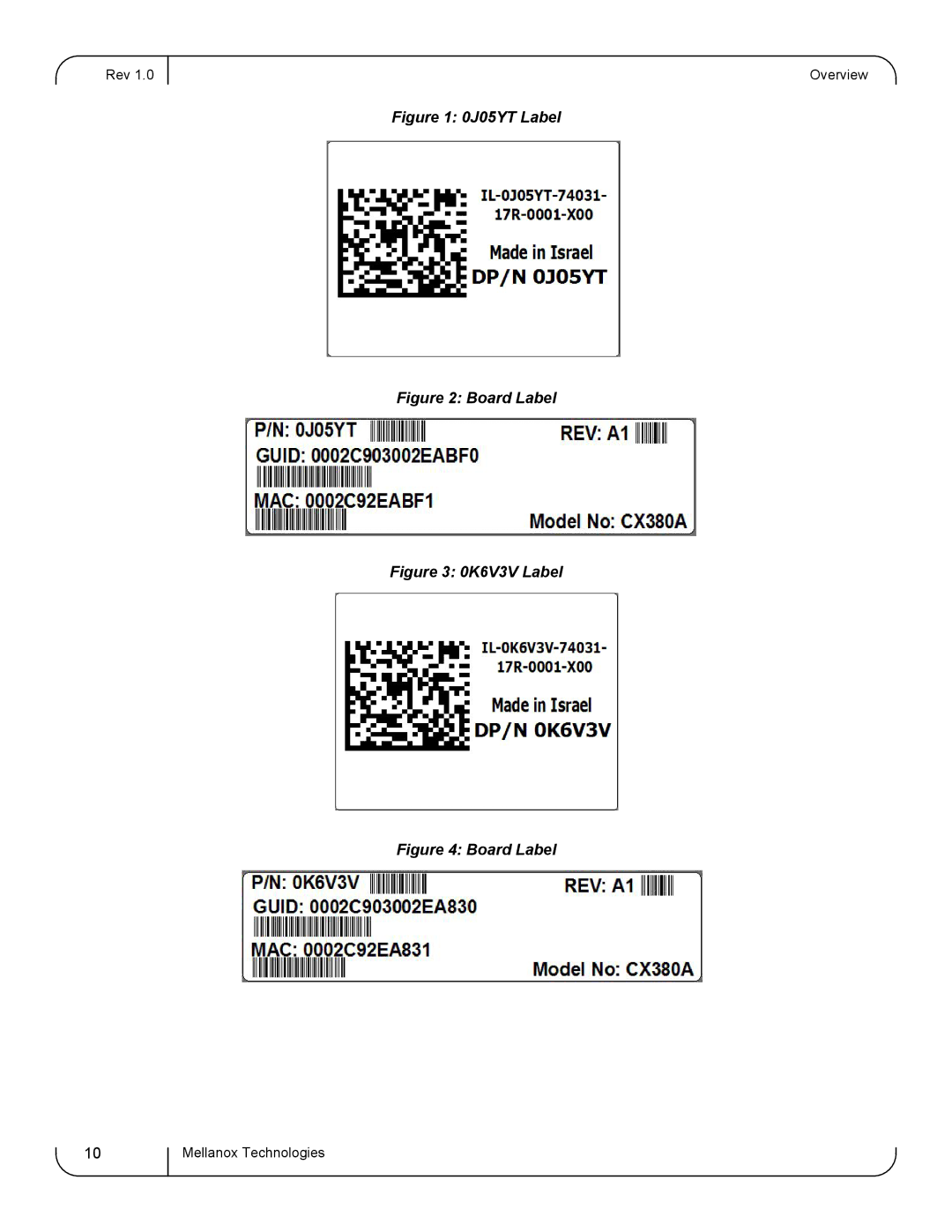 Dell 0K6V3V user manual 0J05YT Label 