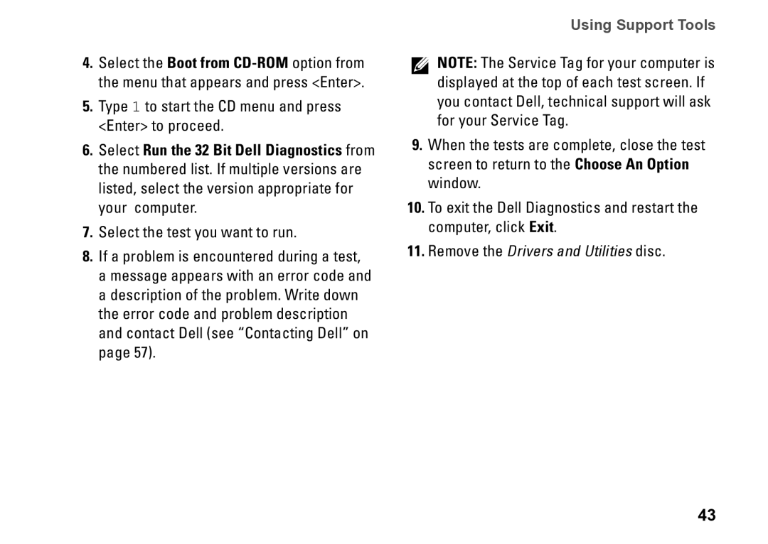 Dell 0KM04CA00, 7100, D03M002 setup guide Remove the Drivers and Utilities disc 