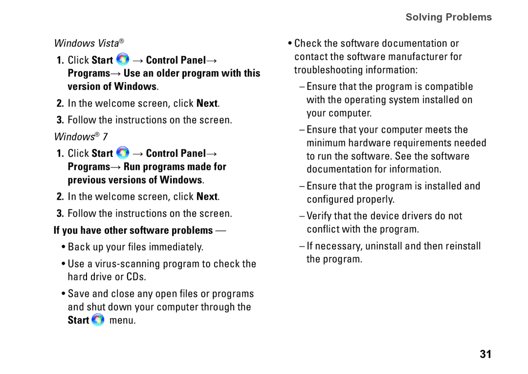 Dell D06M001, 0M1PTFA00, DCME setup guide Welcome screen, click Next, Start menu 