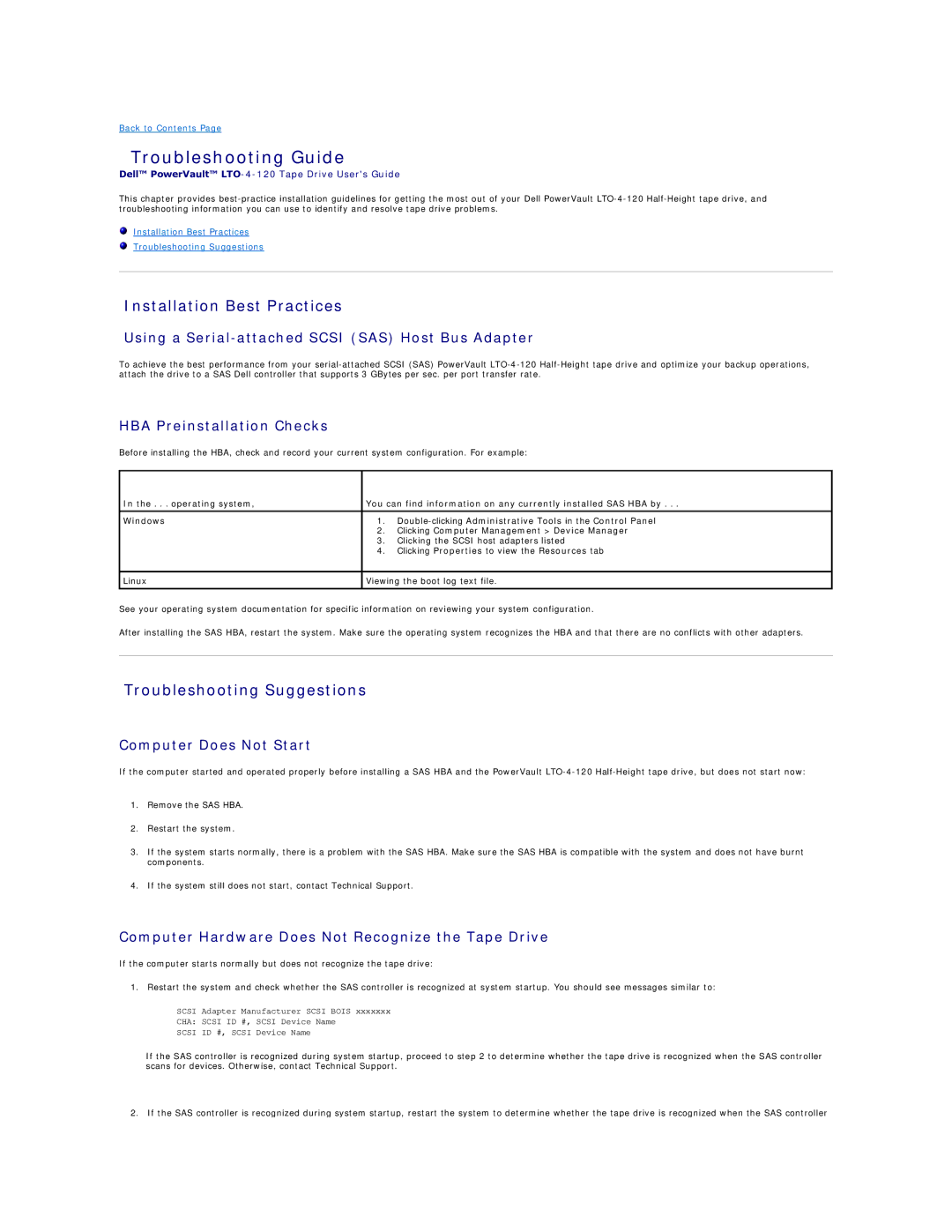 Dell 0TK131 Rev. A01 specifications Troubleshooting Guide, Installation Best Practices, Troubleshooting Suggestions 