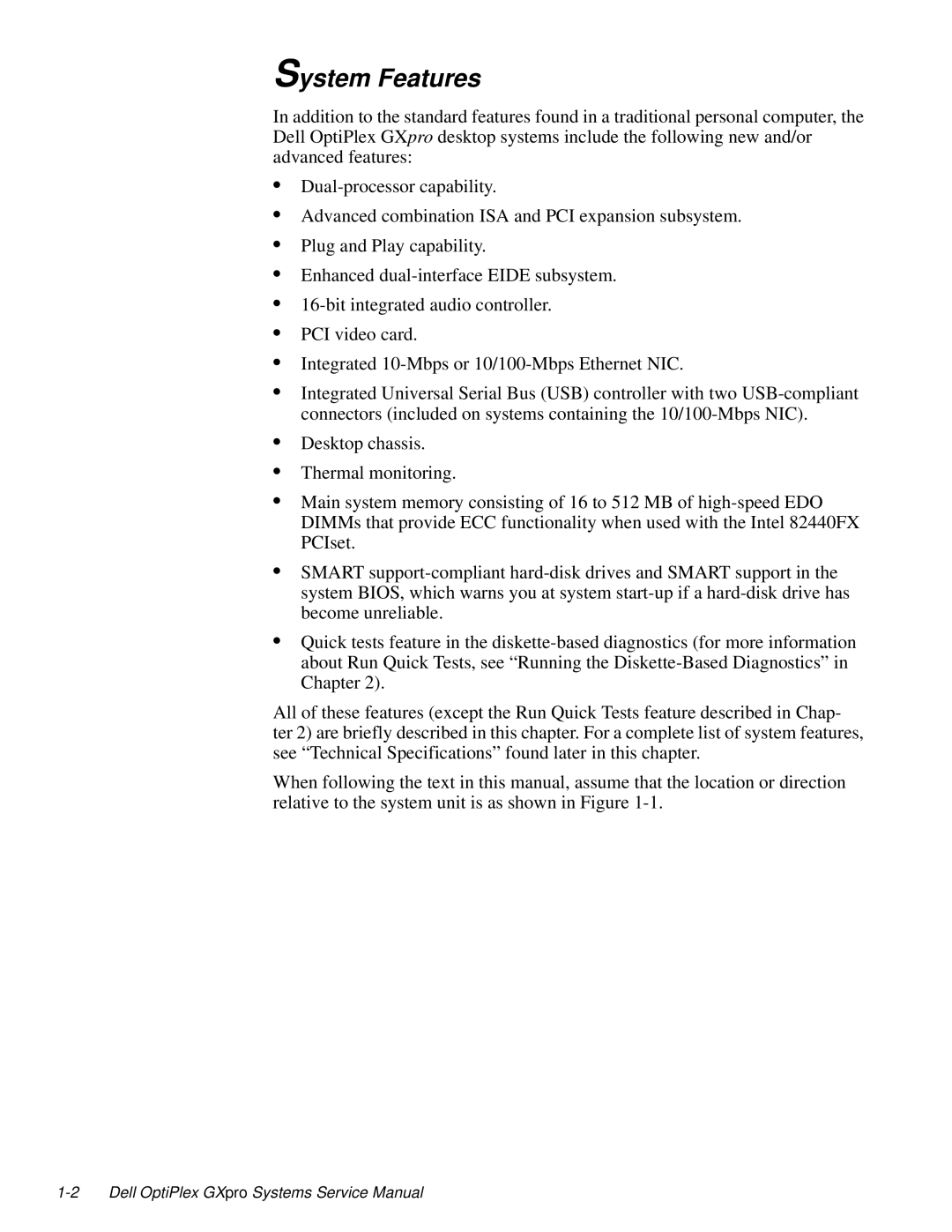 Dell 100-Mbps manual System Features 