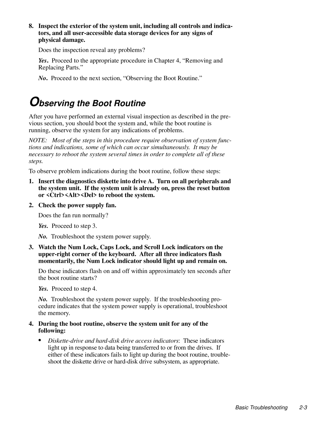 Dell 100-Mbps manual Observing the Boot Routine 