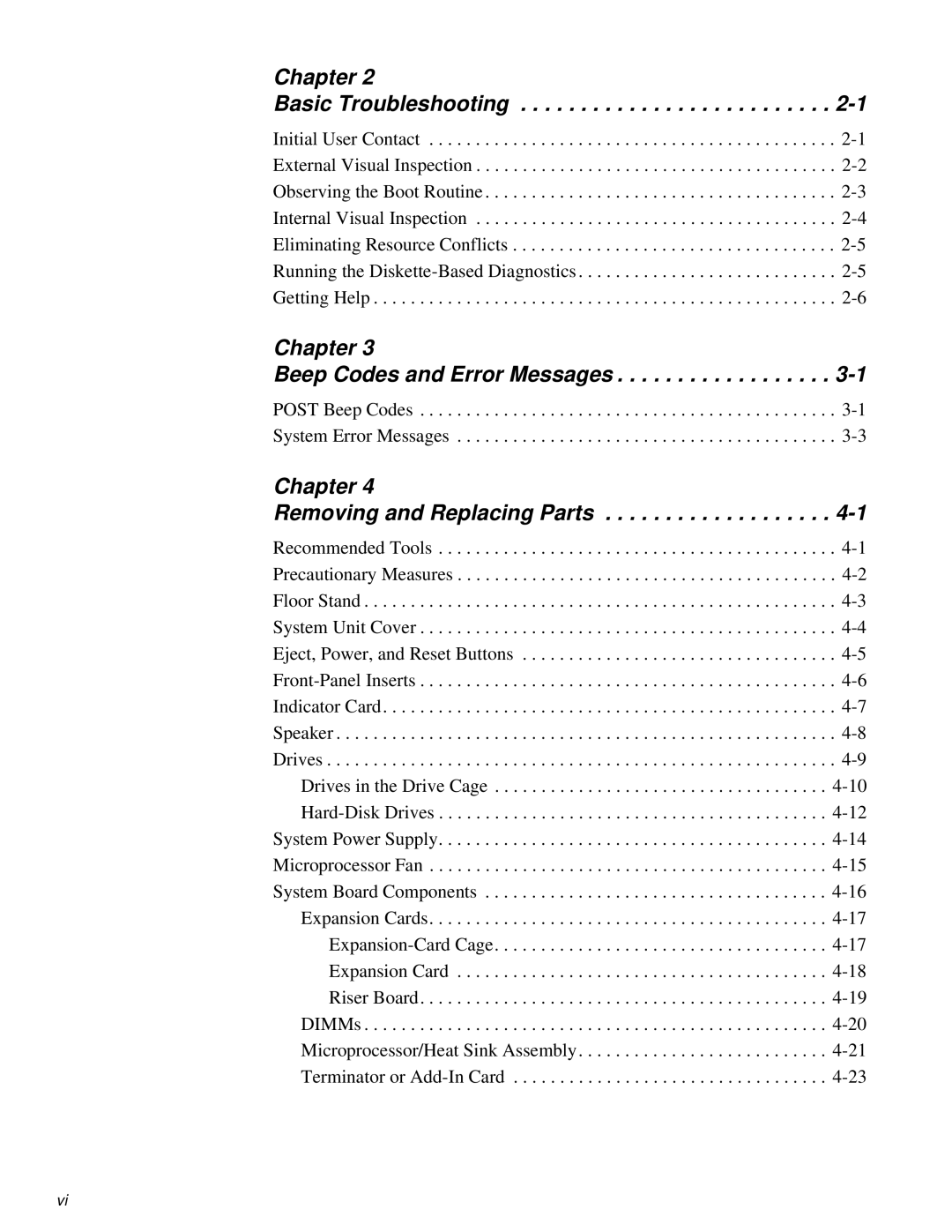 Dell 100-Mbps Chapter Basic Troubleshooting, Chapter Beep Codes and Error Messages, Chapter Removing and Replacing Parts 